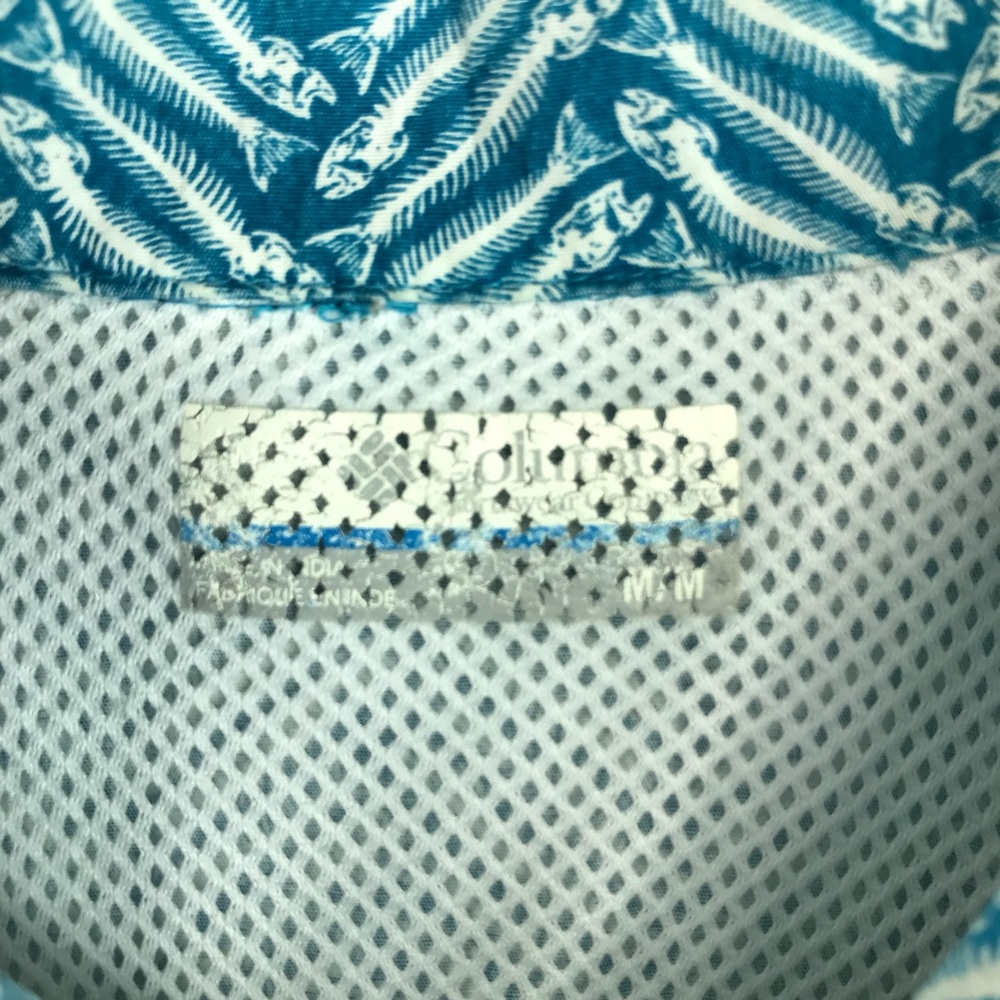 PFG S/S Vented Button Up Fish Bones Fishing Shirt - Picture 7 of 8